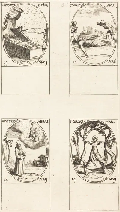 St. Servatius; St. Boniface; St. Pachomius; St. Corona