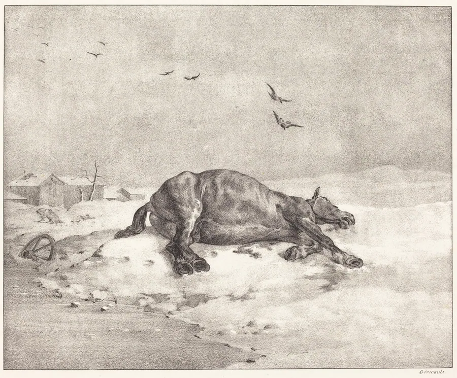 Dead Horse by Théodore Gericault