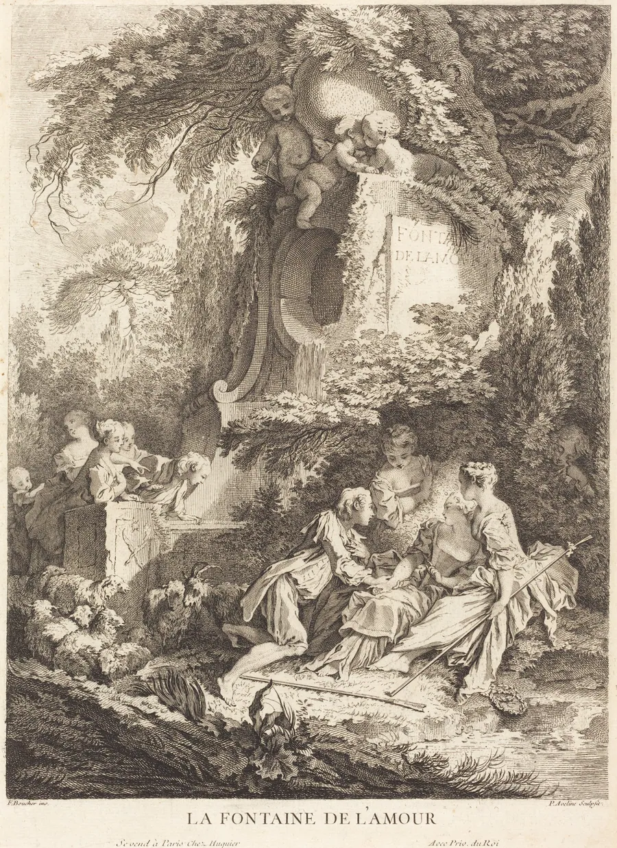 La Fontaine de l'Amour by Pierre-Alexandre Aveline