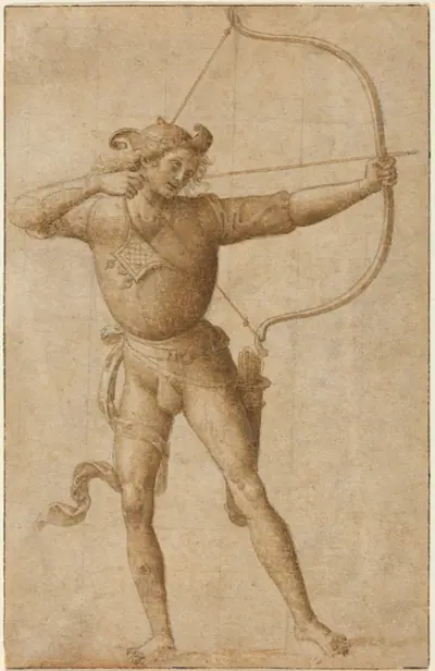 Archer Drawing a Bow