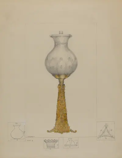 Metal Base Lamp