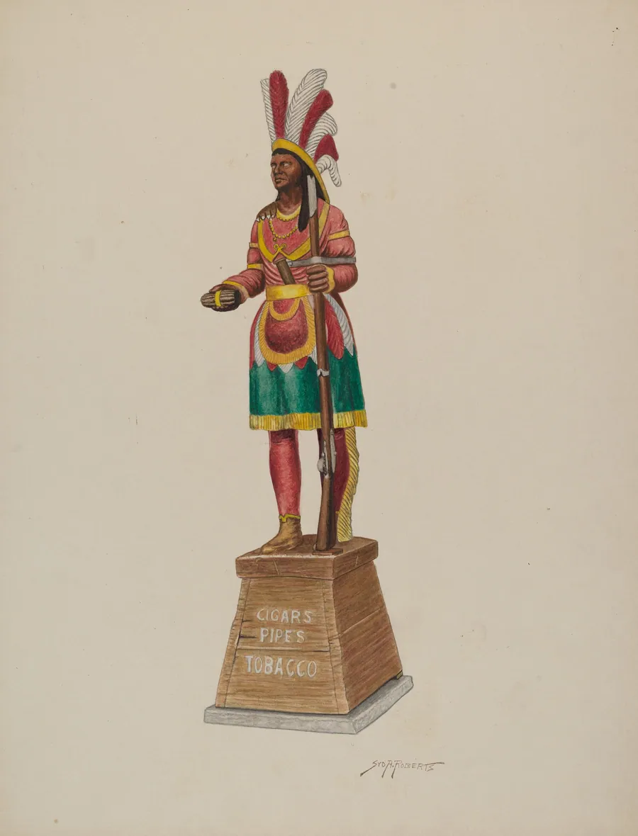 Cigar Store Indian by Sydney Roberts