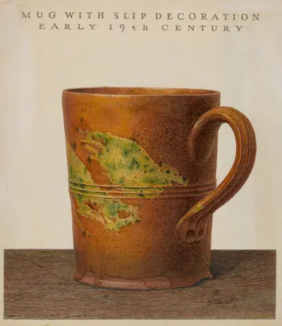 Mug with Slip Decoration