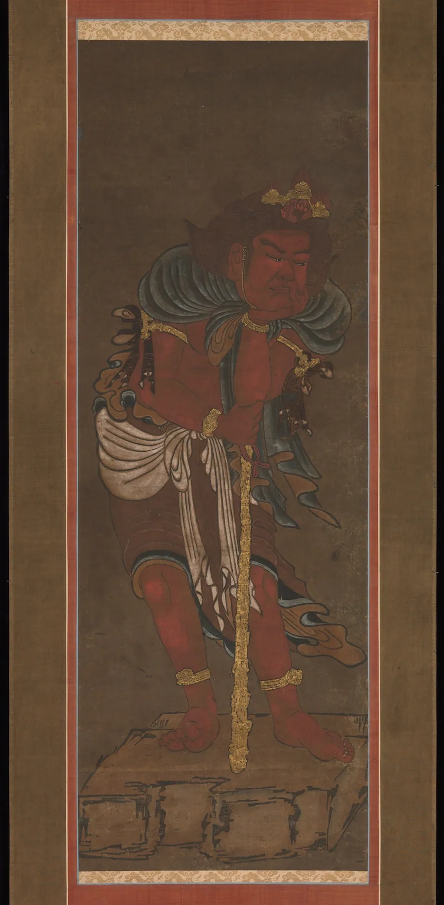 龍湫周沢写　不動明王二童子像|Fudō Myōō and Two Attendants by Ryūshū Shūtaku (Myōtaku)