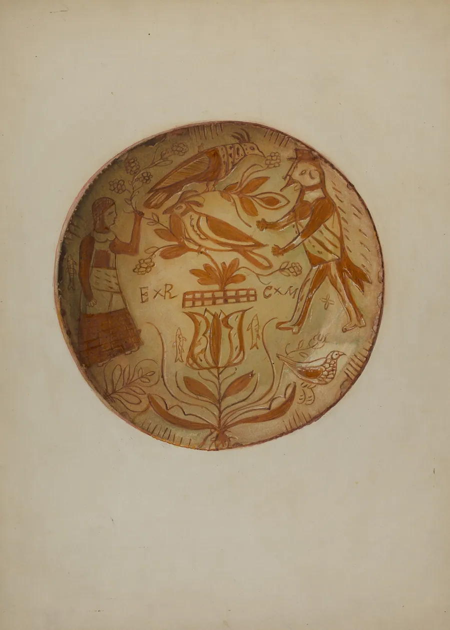 Pa. German Plate by David Ellinger