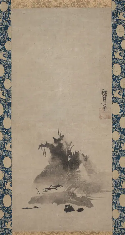 Haboku (Flung-ink) Landscape
