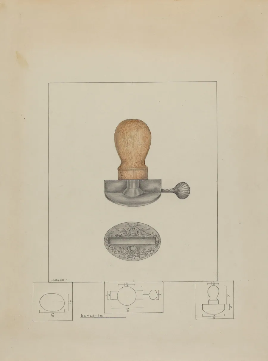 Pewter Stamp by Henry Meyers