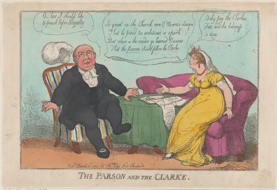 The Parson [Reverend O'Meara] and the Clarke by Thomas Tegg