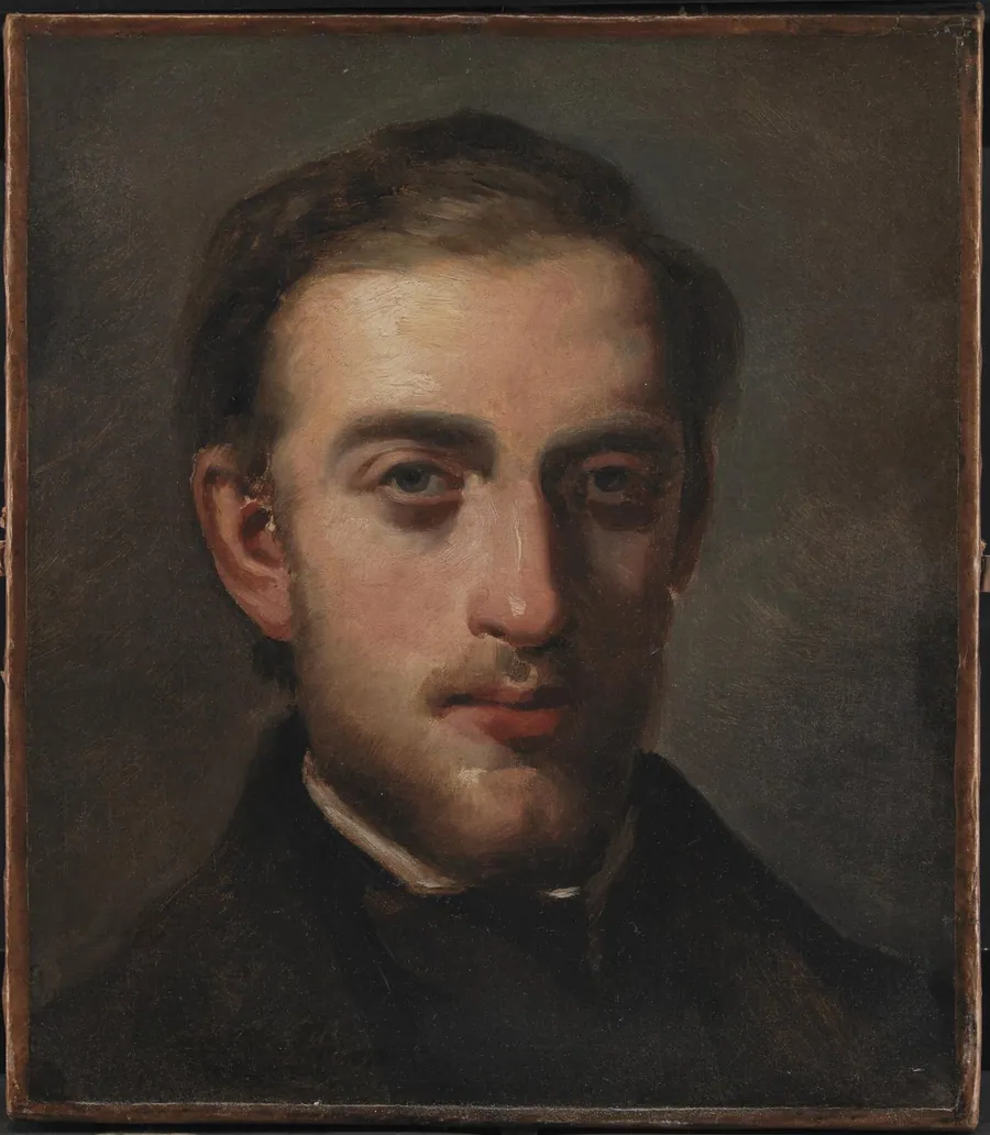 Portræt af maleren Fritz Melbye (1826-69) by Camille Pissarro