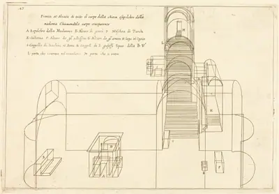 Plan and Elevation of the Church of the Madonna's Sepulchre