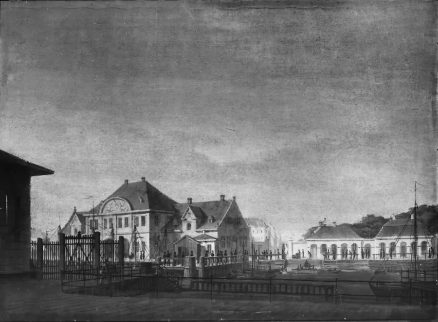 Parti af Toldboden by C.F. Christensen