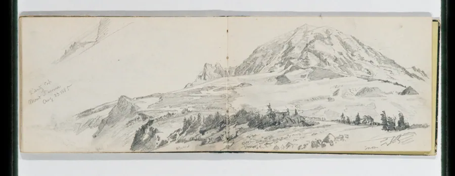 Sibertz Cap, Mount Tacoma Aug 23 1885 (from Sketchbook X) by William Trost Richards