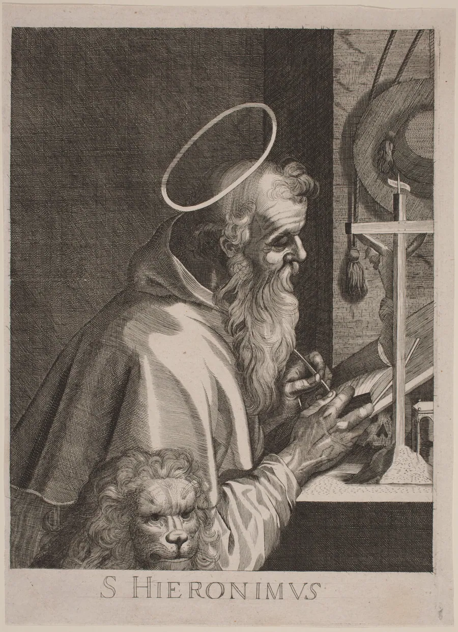 Saint Jerome by Italian 17th Century
