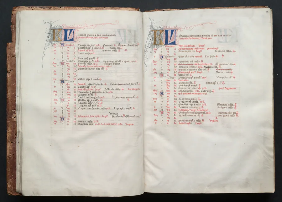 The Gotha Missal:  Fol. 9v, Text by Master of the Boqueteaux