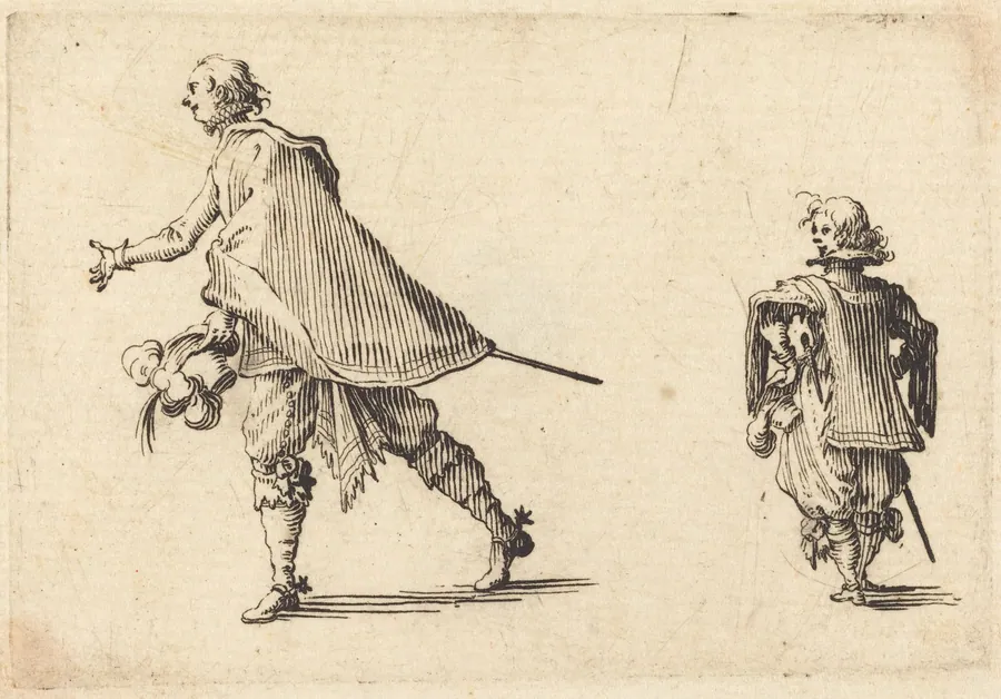 Gentleman and His Page by Jacques Callot