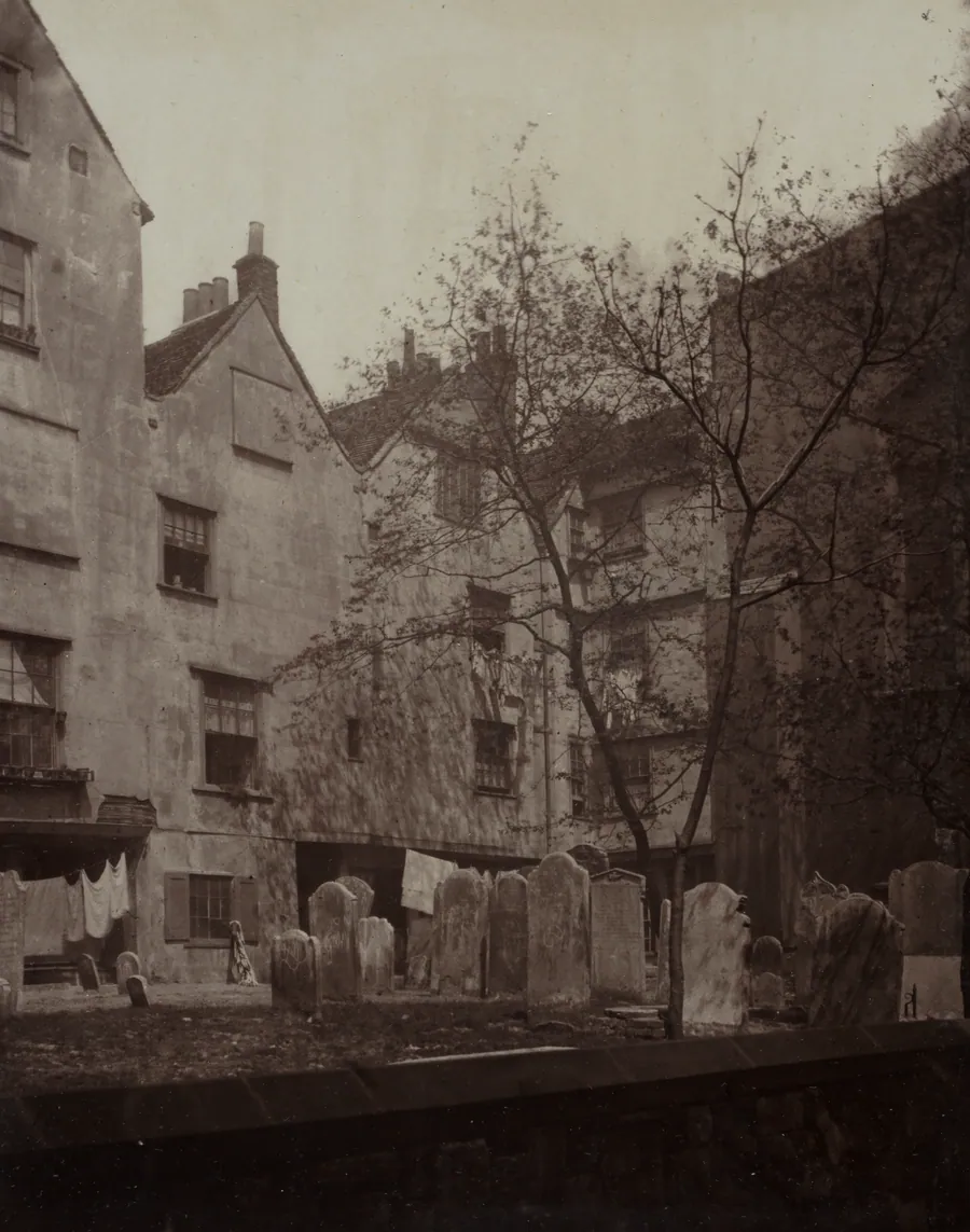 St. Bartholomews: The Churchyard Looking towards Cloth Fair by Alfred H. Bool