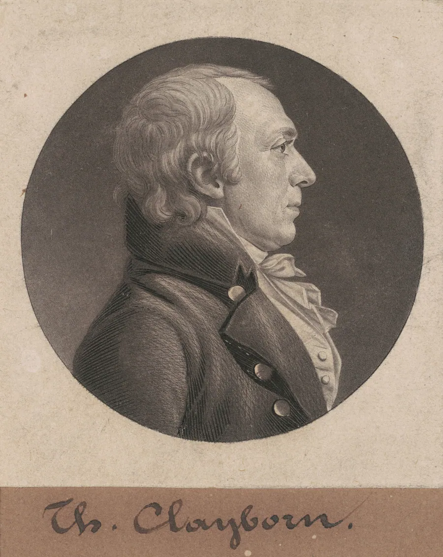Thomas Claiborne by Charles B. J. Févret de Saint-Mémin