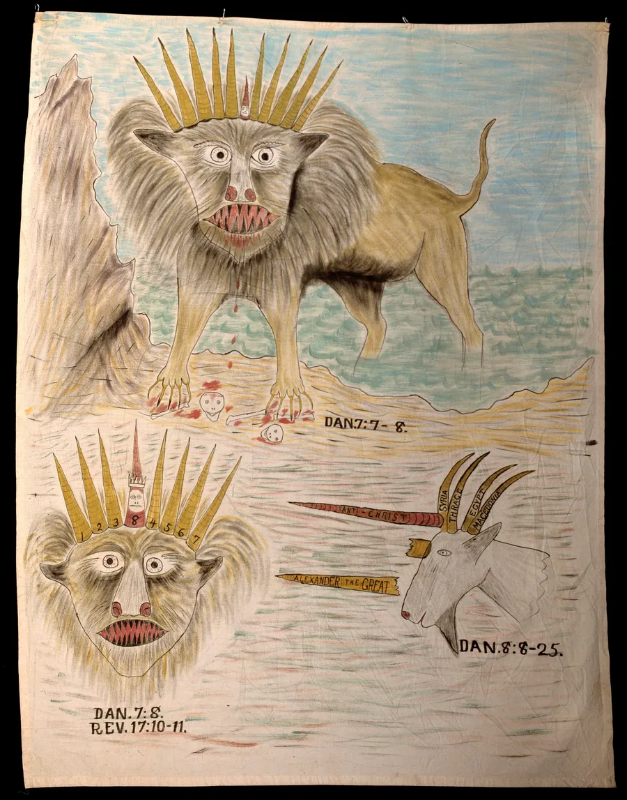Revival Banner (Lions and Unicorn, Dan. and Rev.) by Unidentified