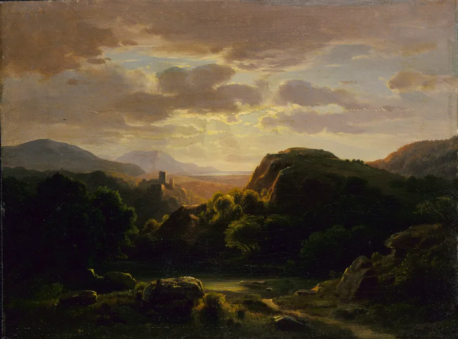 Remembrances of a Scene near Auerbach by Robert S. Duncanson, born Fayette, NY 1821-died Detroit, MI 1872