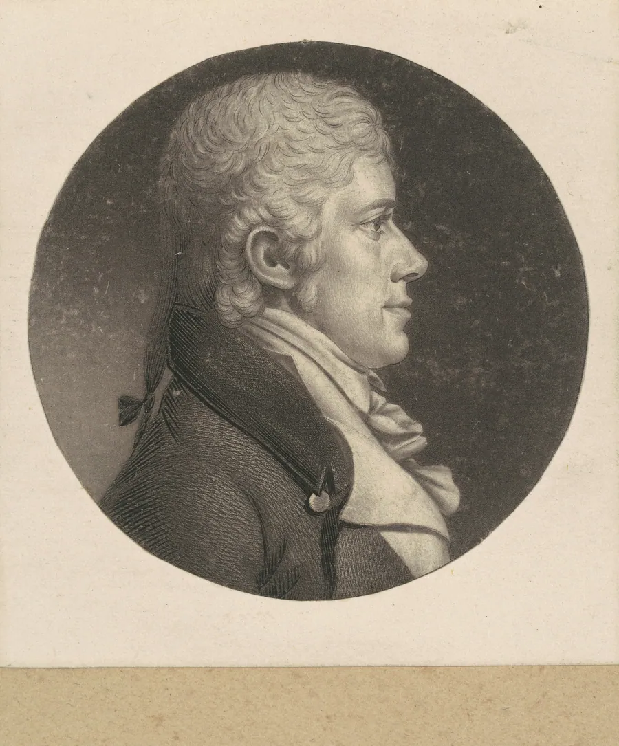 Mahlon Dickerson by Charles B. J. Févret de Saint-Mémin