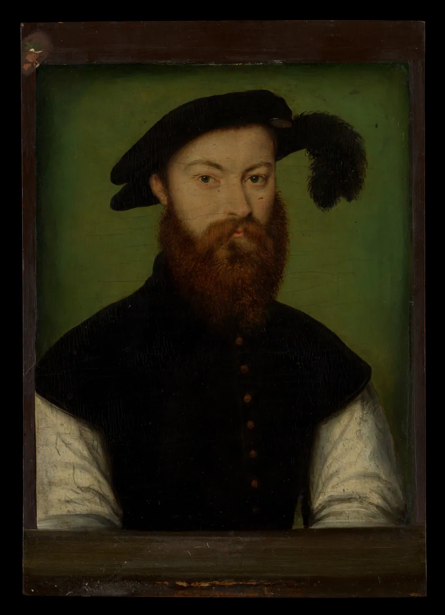 Portrait of a Man with a Black-Plumed Hat by Corneille de Lyon