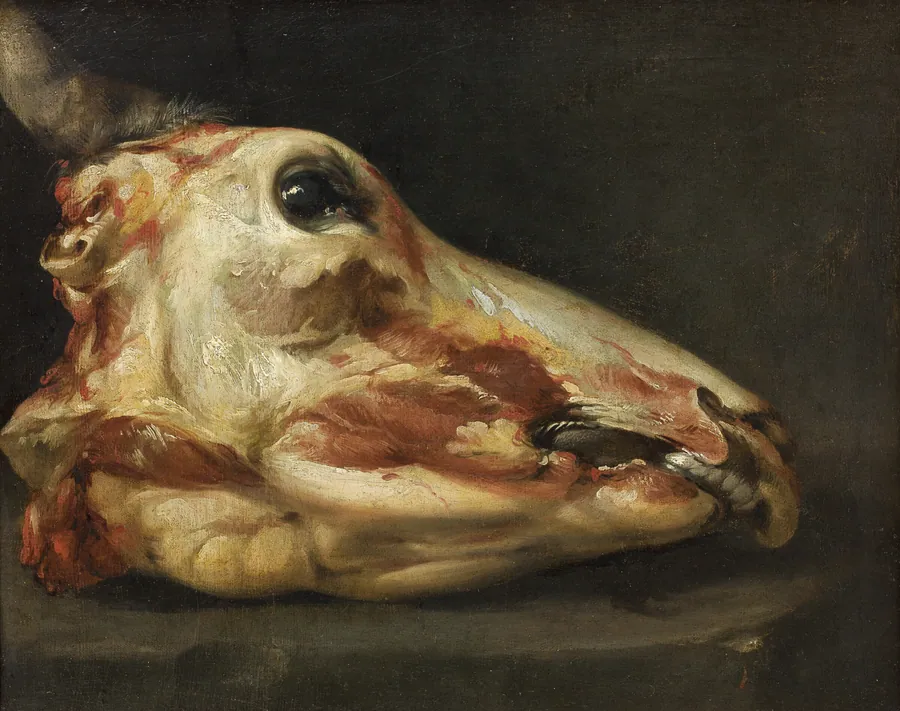 Flået oksehoved by Felice Boselli