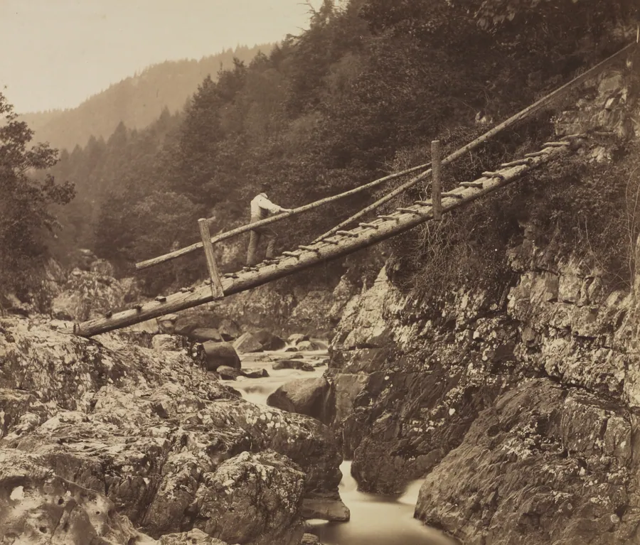 The Miners' Bridge, on the Llugwy, North Wales by Roger Fenton
