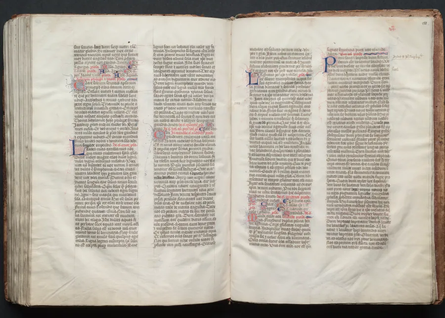 The Gotha Missal:  Fol. 151r, Text by Master of the Boqueteaux
