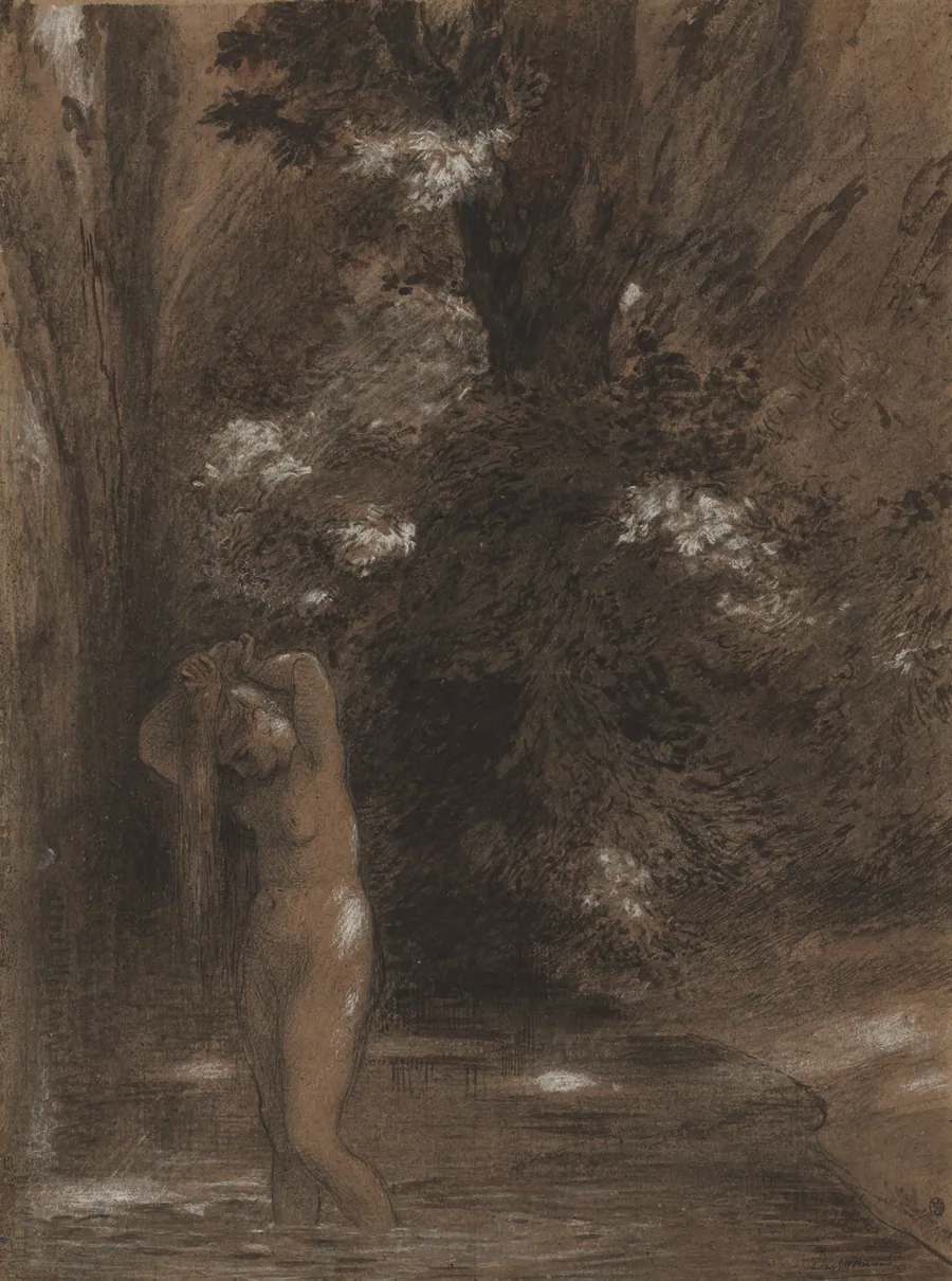 The Bath by Félix Bracquemond
