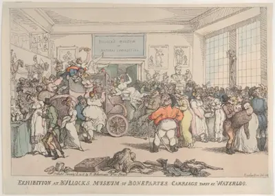 Exhibition at Bullock's Museum of Bonaparte's Carriage Taken at Waterloo