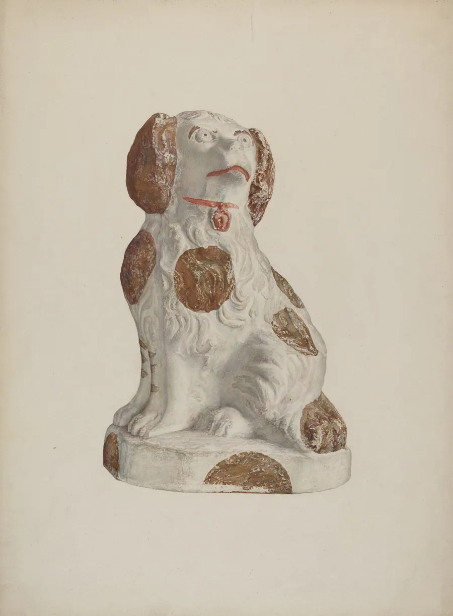 Chalkware Dog by Sadie Berman