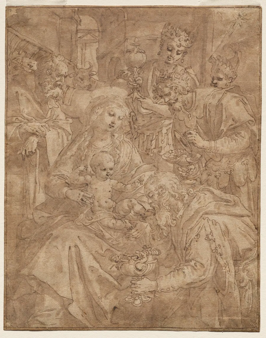 Adoration of the Magi by Maarten de Vos