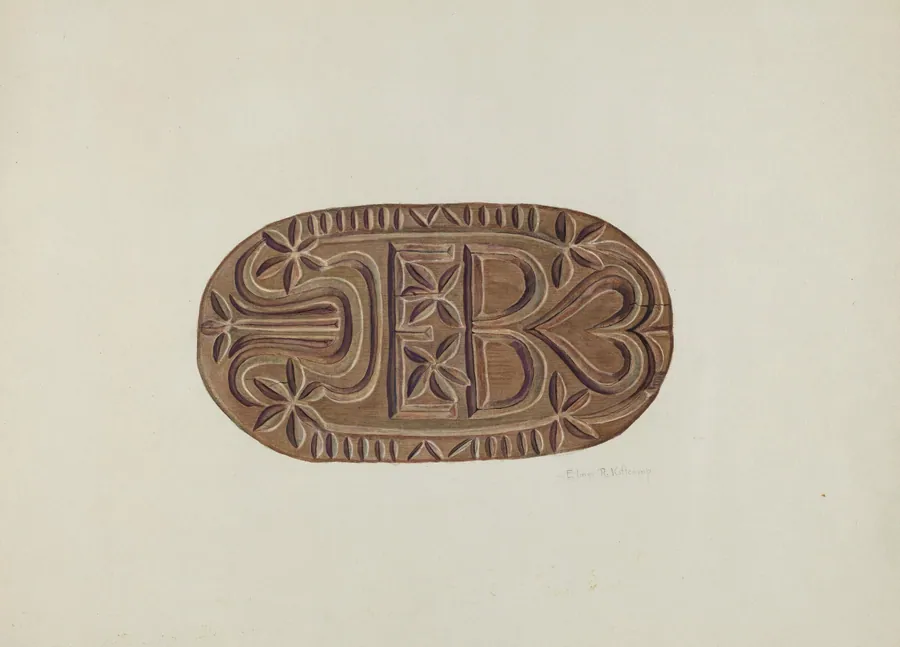 Grain Sack Stamp by Elmer R. Kottcamp