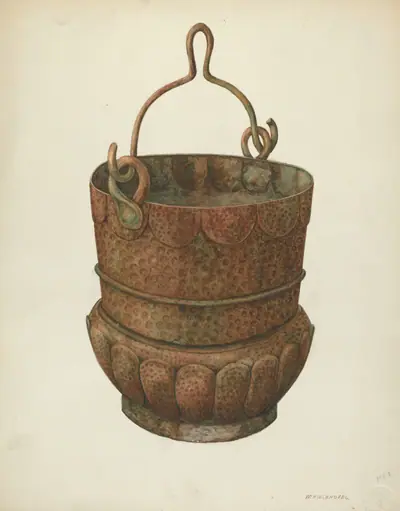 Hammered-Copper Bucket