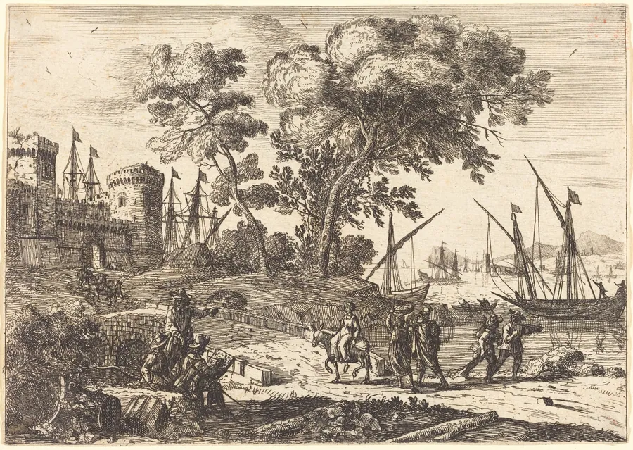 Coast Scene with an Artist (Le dessinateur) by Claude Lorrain