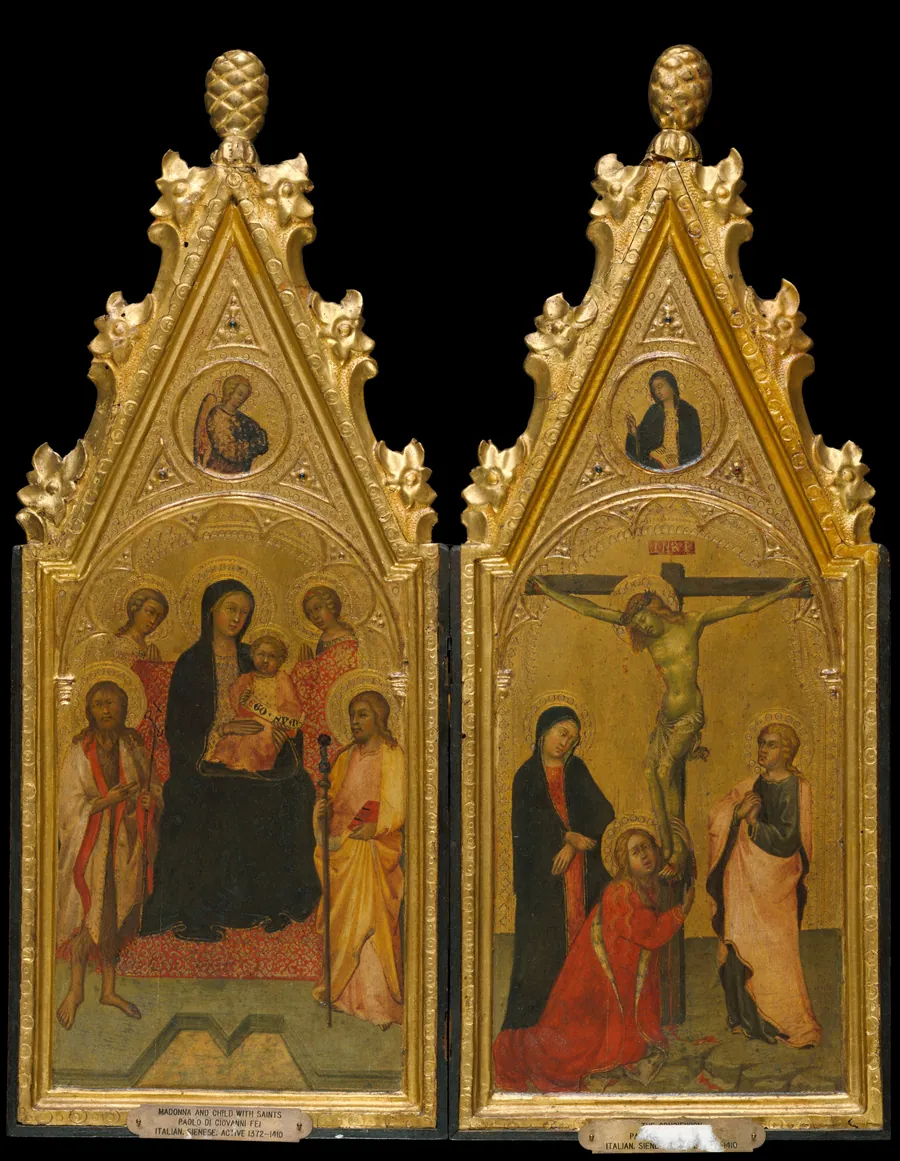 Diptyc by Workshop of  Paolo di Giovanni Fei