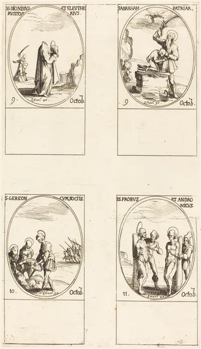 St. Dionysius, Rusticus & Eleutherius; St. Abraham; St. Gereon & Companions; Sts. Probus & Andronichus