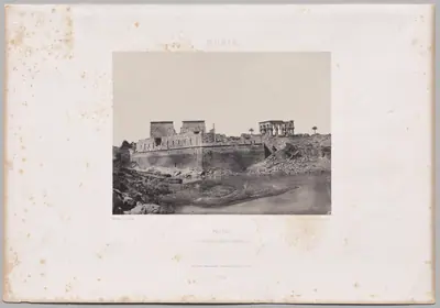 Vue générale prise à l'angle sud-ouest, Philoe