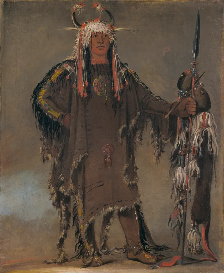 Peh-tó-pe-kiss, Eagle's Ribs, a Piegan Chief by George Catlin, born Wilkes-Barre, PA 1796-died Jersey City, NJ 1872