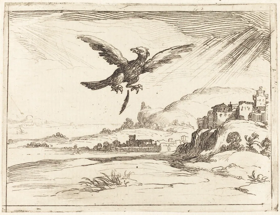 Eagle Losing an Old Feather by Jacques Callot