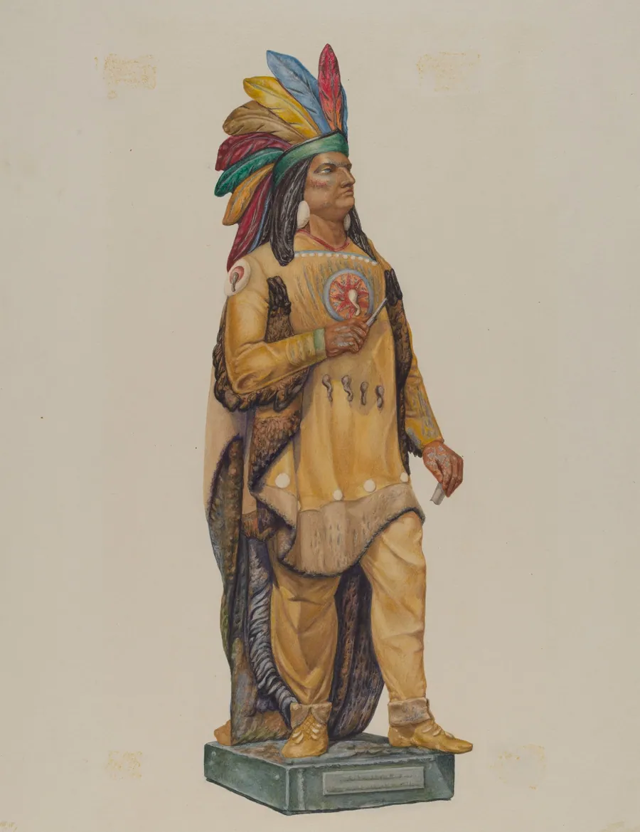 Cigar Store Indian by Harriette Gale