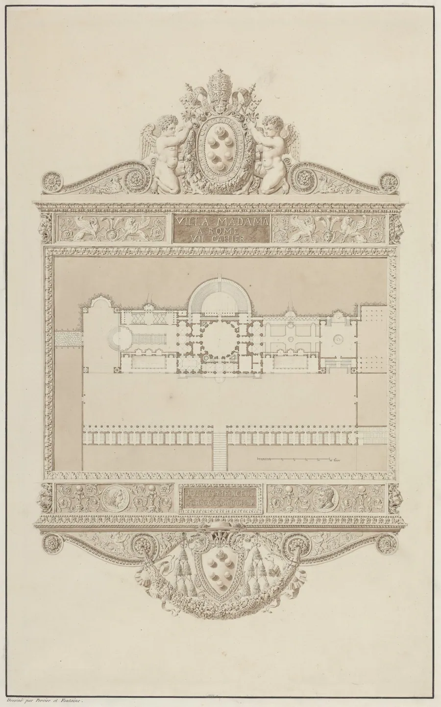Villa Madama a Rome by Charles Percier