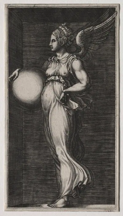 Allegorical Figure Holding a Sphere