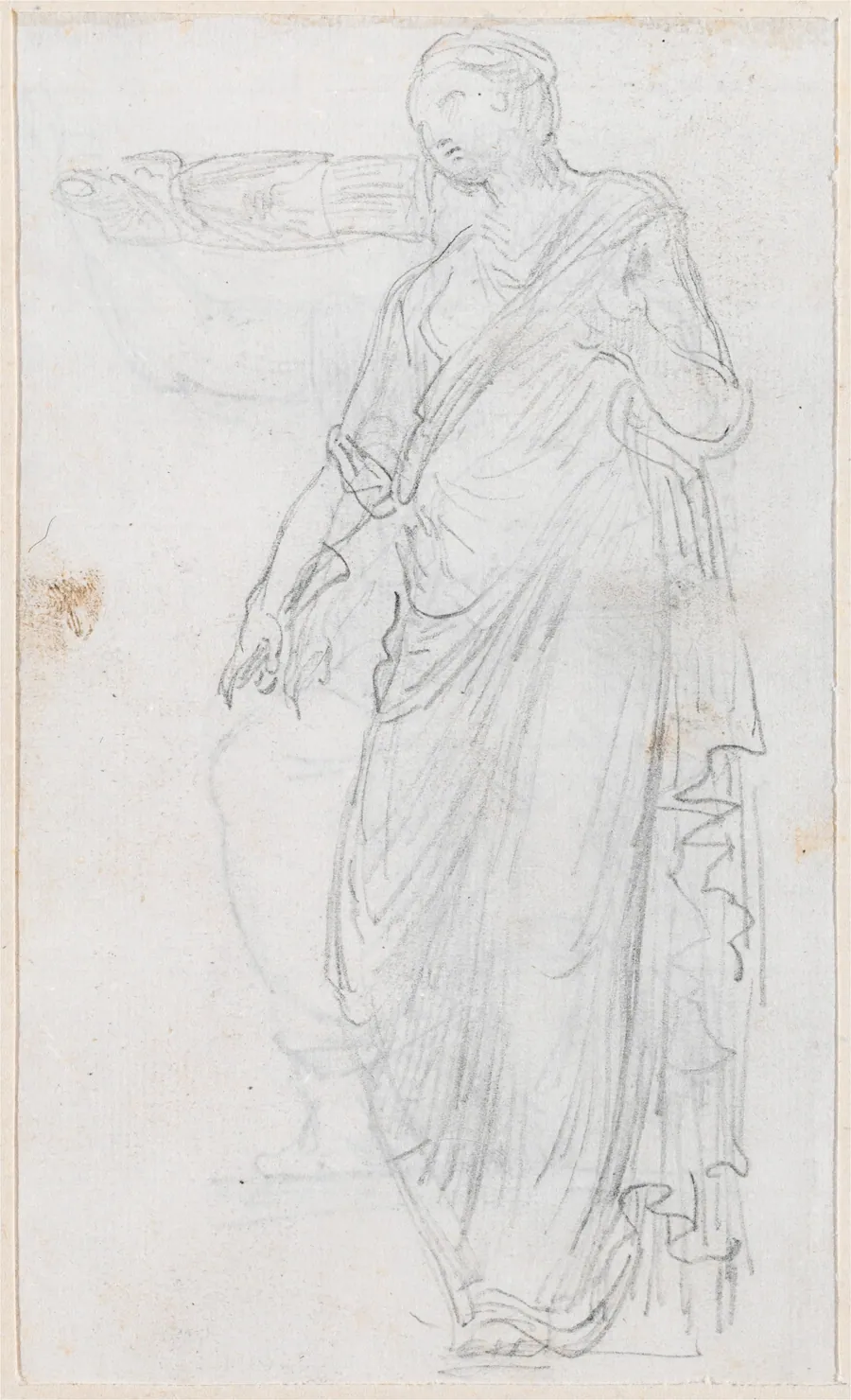Woman in Toga [verso] by Hubert Robert