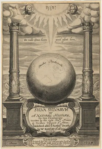 Title Page for Sylva Sylvarum, Francis Bacon