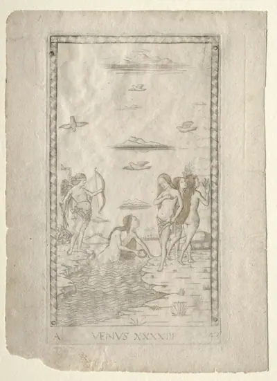 Venus (from the Tarocchi, series A:  Firmaments of the Universe, #43)