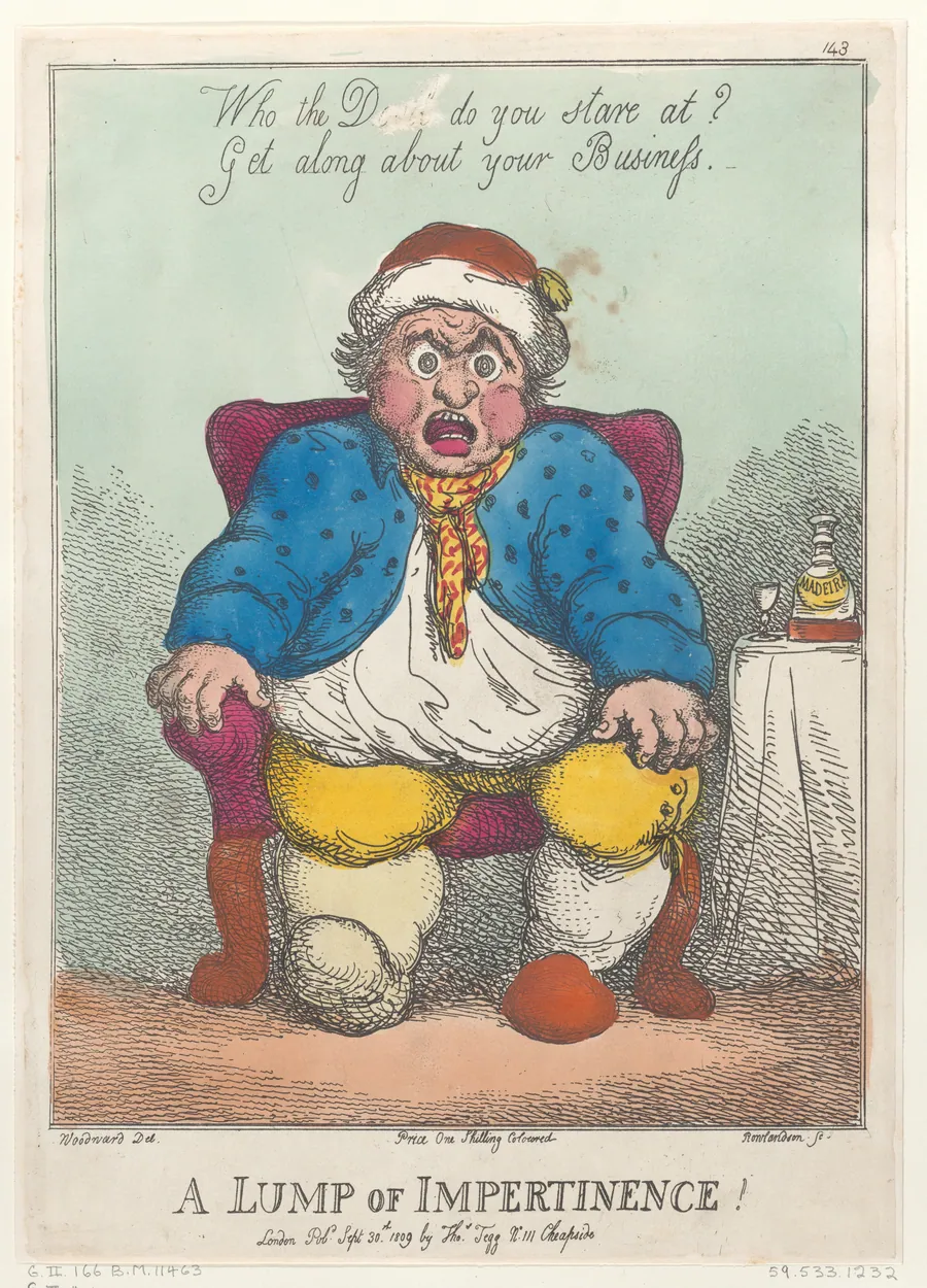 A Lump of Impertinence! by Thomas Rowlandson