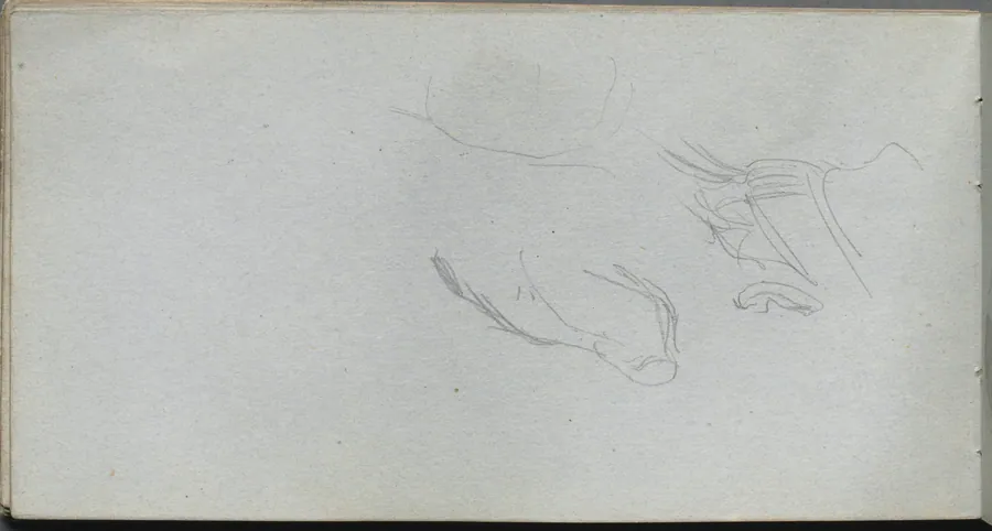 Sketchbook, page 72: Figure Study by Ernest Meissonier