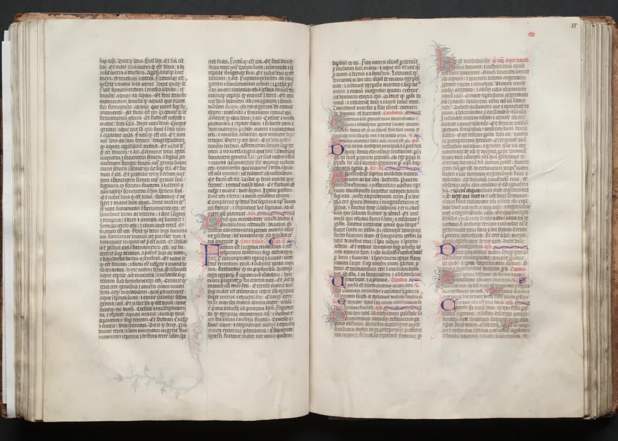 The Gotha Missal:  Fol. 54v, Text by Master of the Boqueteaux