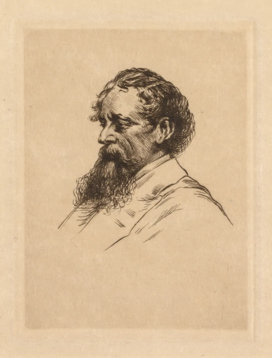 Portrait of Charles Dickens by Georges Gorvel